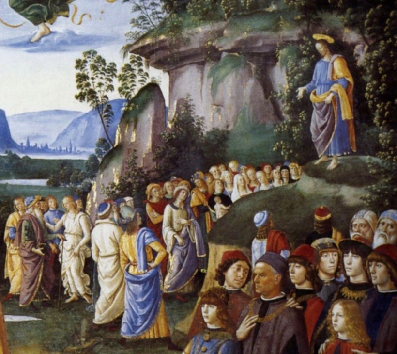 Perugino, Baptême du Christ (détail)